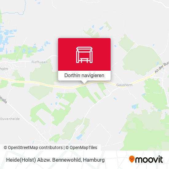 Heide(Holst) Abzw. Bennewohld Karte