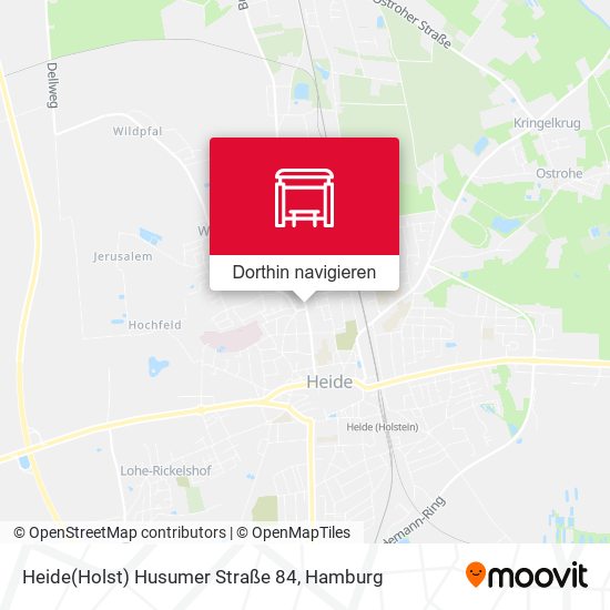 Heide(Holst) Husumer Straße 84 Karte