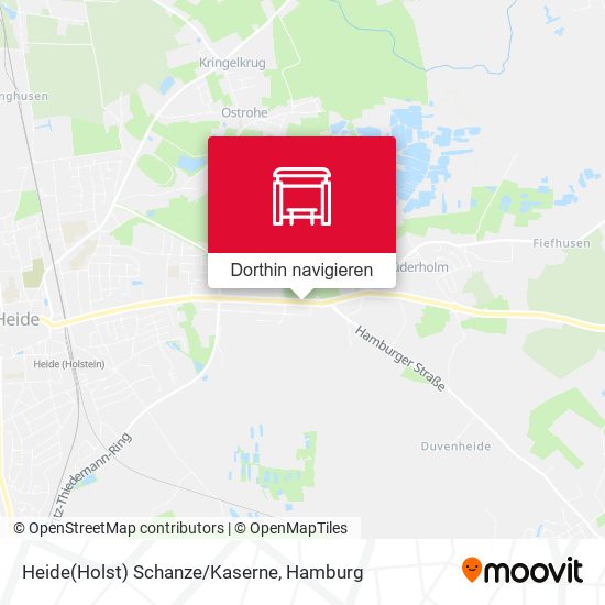 Heide(Holst) Schanze/Kaserne Karte