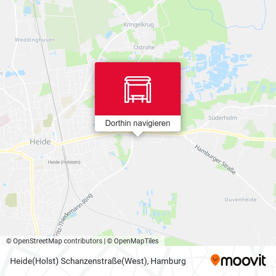 Heide(Holst) Schanzenstraße(West) Karte
