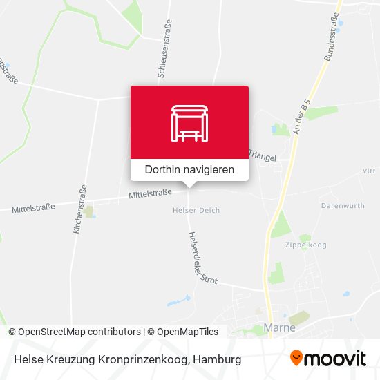 Helse Kreuzung Kronprinzenkoog Karte