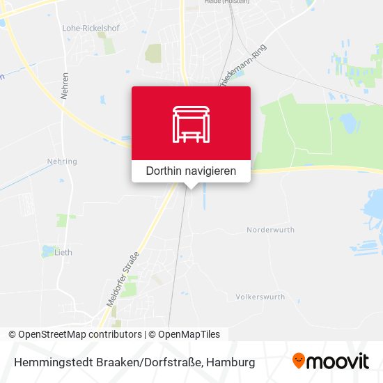 Hemmingstedt Braaken / Dorfstraße Karte
