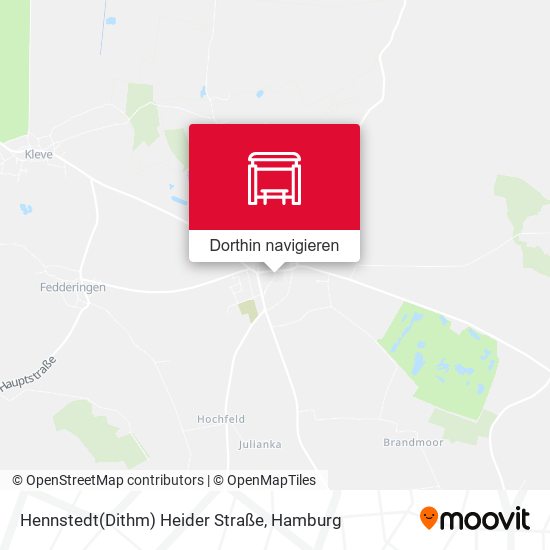 Hennstedt(Dithm) Heider Straße Karte