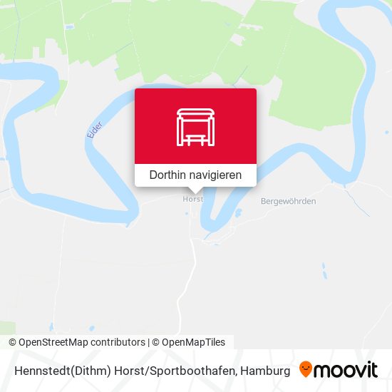 Hennstedt(Dithm) Horst / Sportboothafen Karte