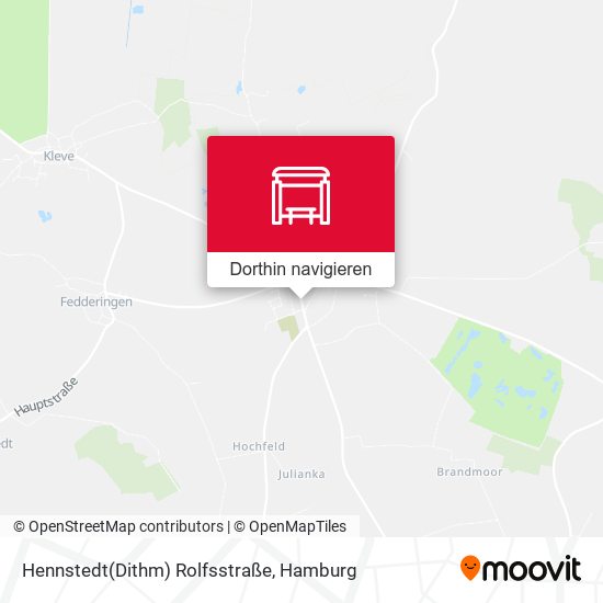 Hennstedt(Dithm) Rolfsstraße Karte