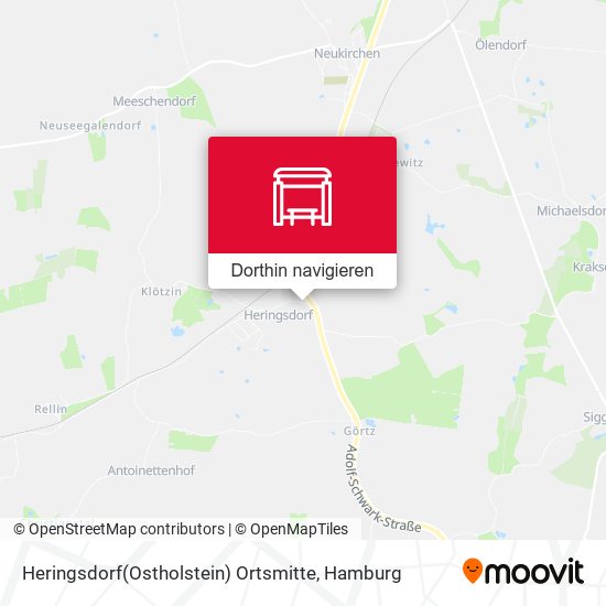 Heringsdorf(Ostholstein) Ortsmitte Karte