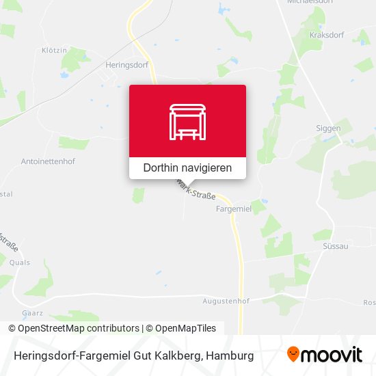 Heringsdorf-Fargemiel Gut Kalkberg Karte