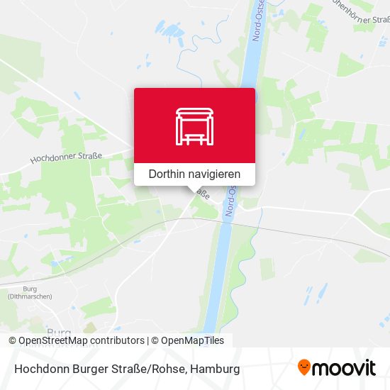 Hochdonn Burger Straße/Rohse Karte