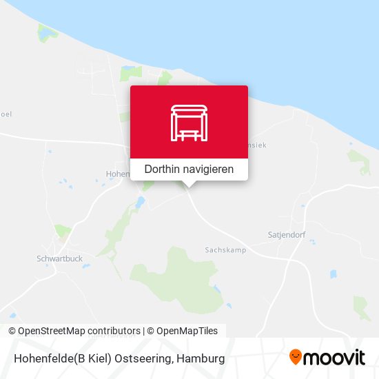 Hohenfelde(B Kiel) Ostseering Karte