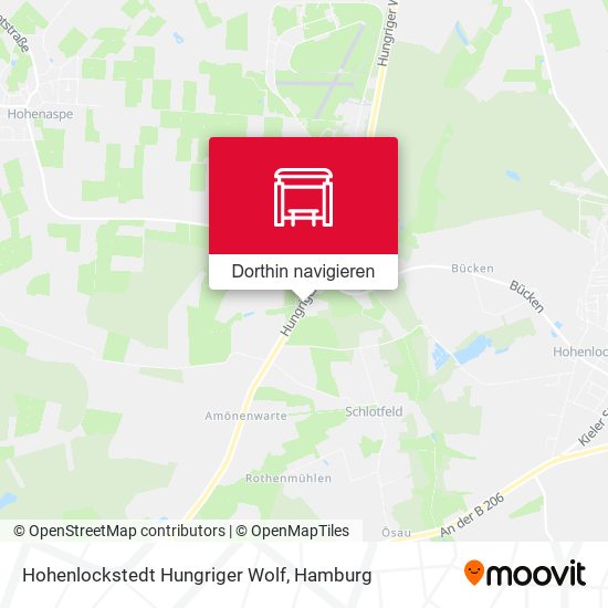 Hohenlockstedt Hungriger Wolf Karte