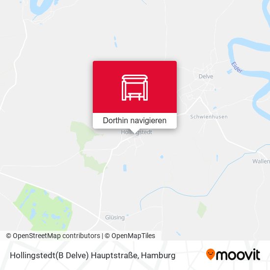 Hollingstedt(B Delve) Hauptstraße Karte