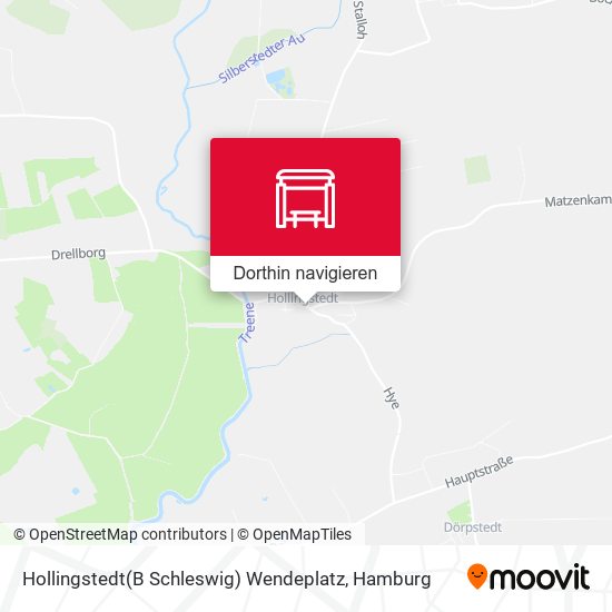 Hollingstedt(B Schleswig) Wendeplatz Karte