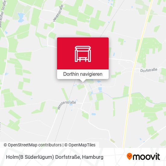 Holm(B Süderlügum) Dorfstraße Karte