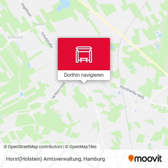 Horst(Holstein) Amtsverwaltung Karte