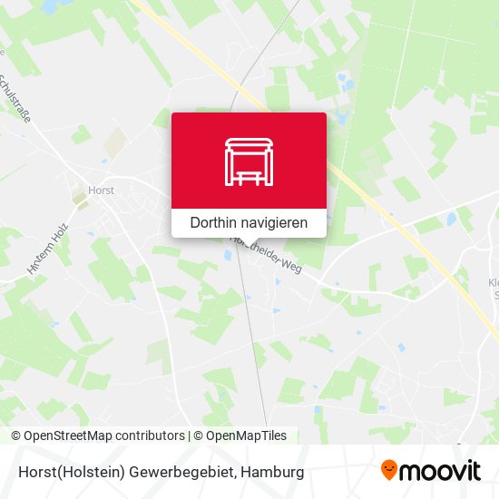 Horst(Holstein) Gewerbegebiet Karte
