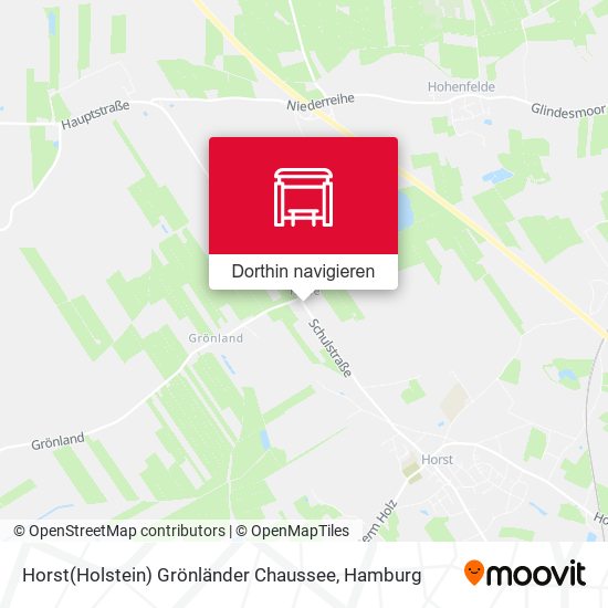 Horst(Holstein) Grönländer Chaussee Karte