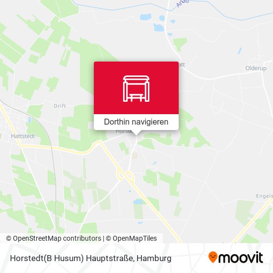 Horstedt(B Husum) Hauptstraße Karte