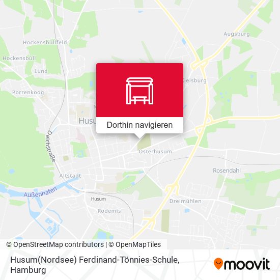 Husum(Nordsee) Ferdinand-Tönnies-Schule Karte