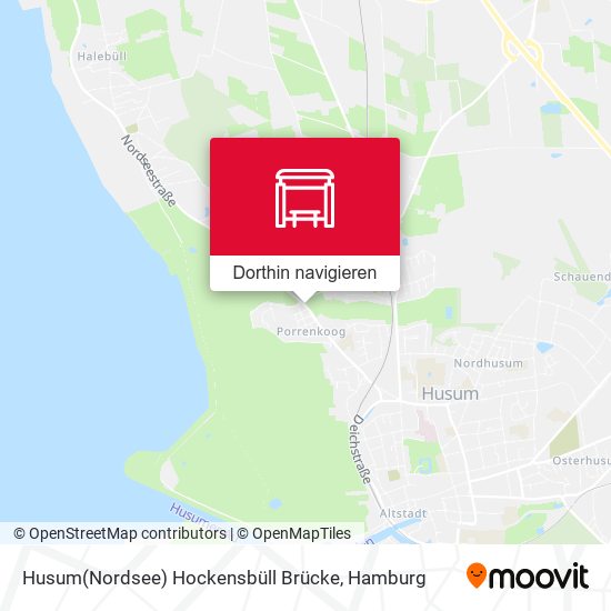 Husum(Nordsee) Hockensbüll Brücke Karte