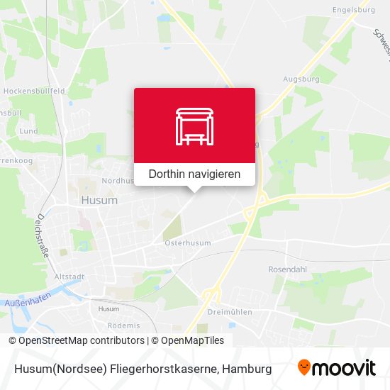 Husum(Nordsee) Fliegerhorstkaserne Karte