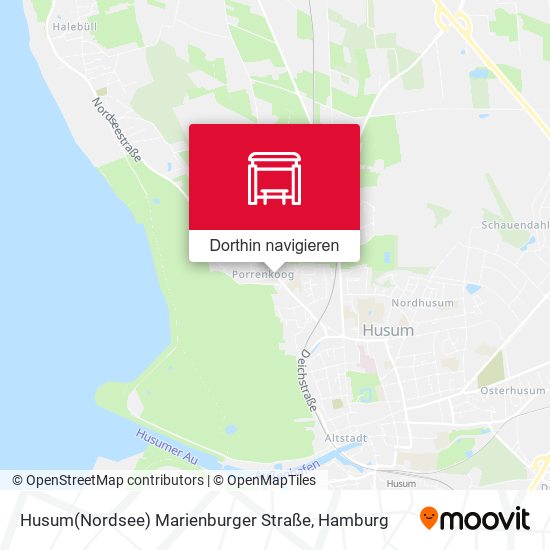 Husum(Nordsee) Marienburger Straße Karte