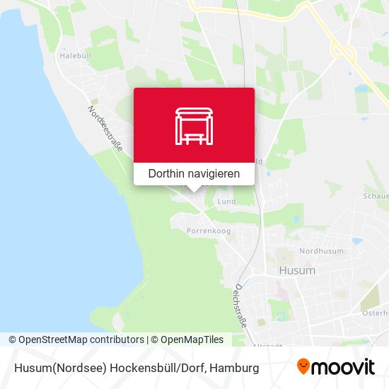 Husum(Nordsee) Hockensbüll / Dorf Karte