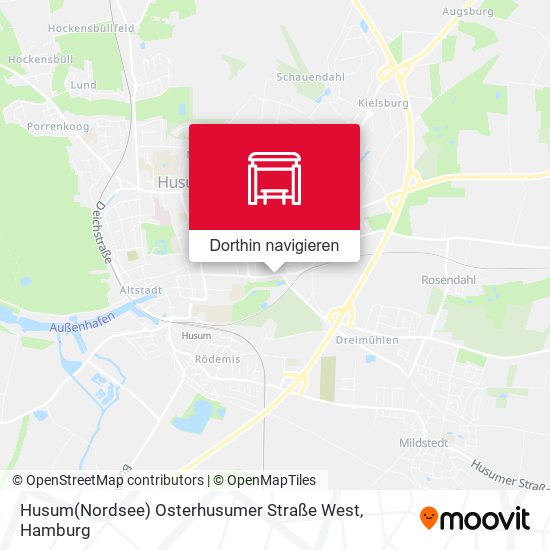 Husum(Nordsee) Osterhusumer Straße West Karte