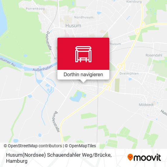Husum(Nordsee) Schauendahler Weg / Brücke Karte