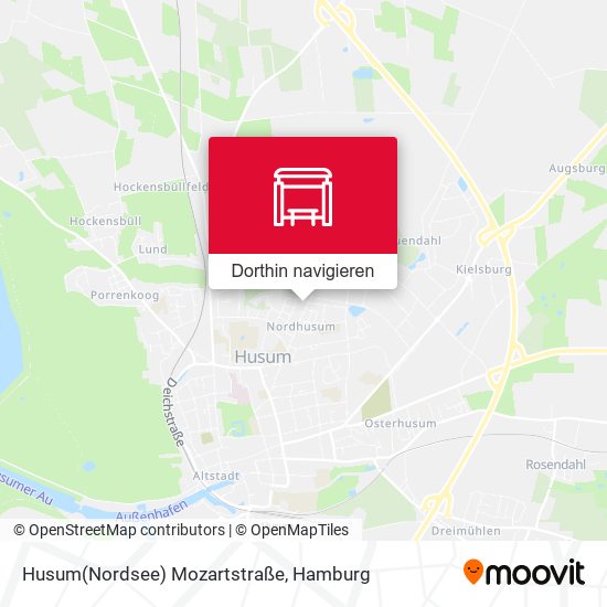 Husum(Nordsee) Mozartstraße Karte
