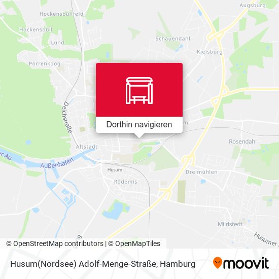 Husum(Nordsee) Adolf-Menge-Straße Karte