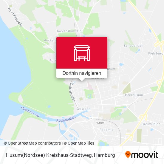 Husum(Nordsee) Kreishaus-Stadtweg Karte