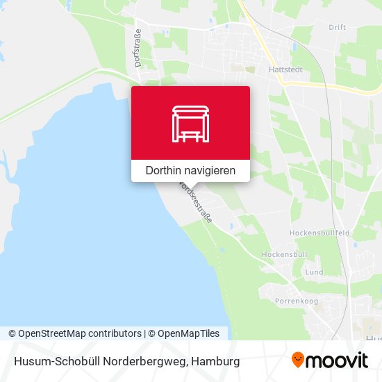Husum-Schobüll Norderbergweg Karte