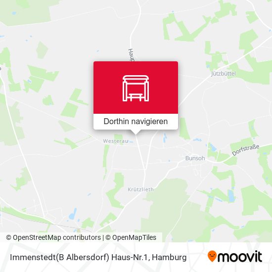 Immenstedt(B Albersdorf) Haus-Nr.1 Karte