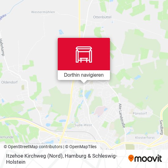 Itzehoe Kirchweg (Nord) Karte
