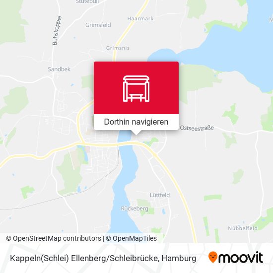 Kappeln(Schlei) Ellenberg / Schleibrücke Karte
