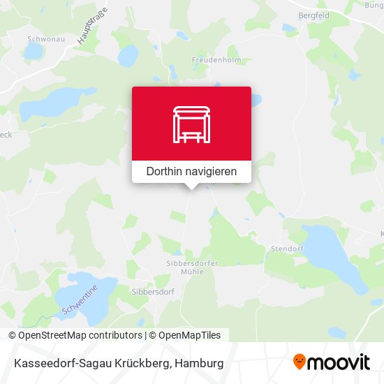 Kasseedorf-Sagau Krückberg Karte
