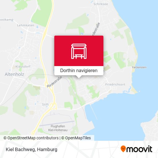 Kiel Bachweg Karte