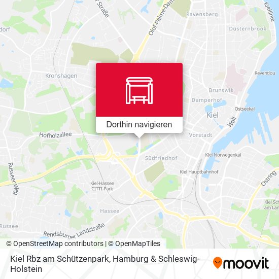 Kiel Rbz am Schützenpark Karte