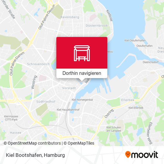 Kiel Bootshafen Karte