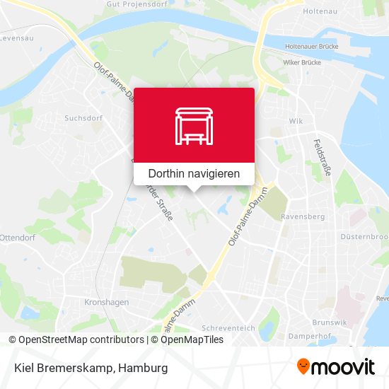 Kiel Bremerskamp Karte