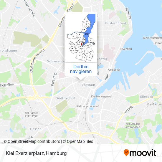 Kiel Exerzierplatz Karte