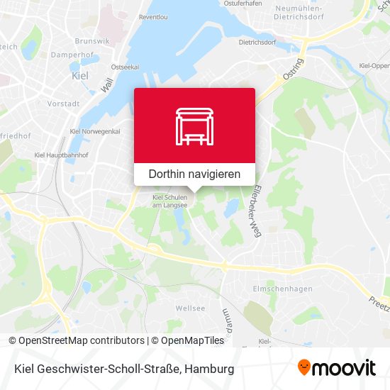 Kiel Geschwister-Scholl-Straße Karte