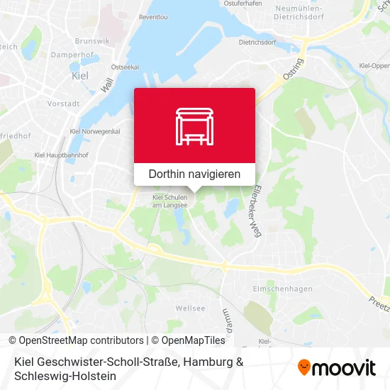 Kiel Geschwister-Scholl-Straße Karte