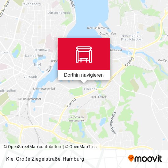 Kiel Große Ziegelstraße Karte