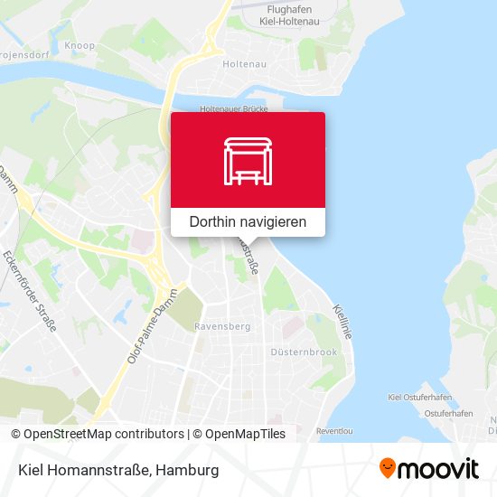 Kiel Homannstraße Karte