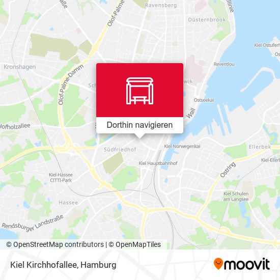 Kiel Kirchhofallee Karte