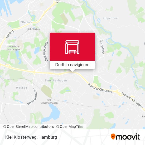 Kiel Klosterweg Karte