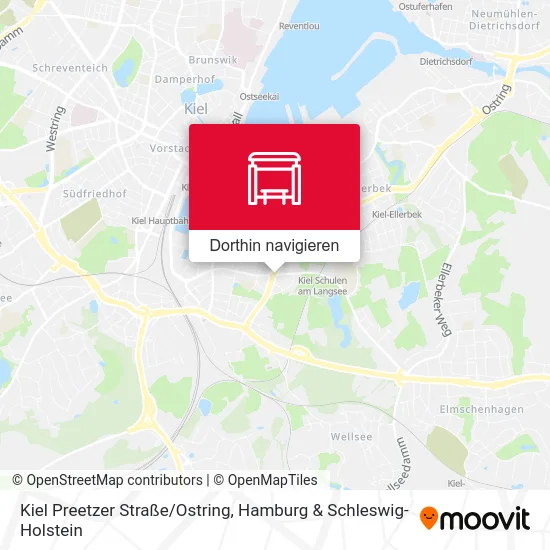 Kiel Preetzer Straße/Ostring Karte