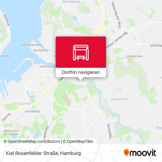 Kiel Rosenfelder Straße Karte