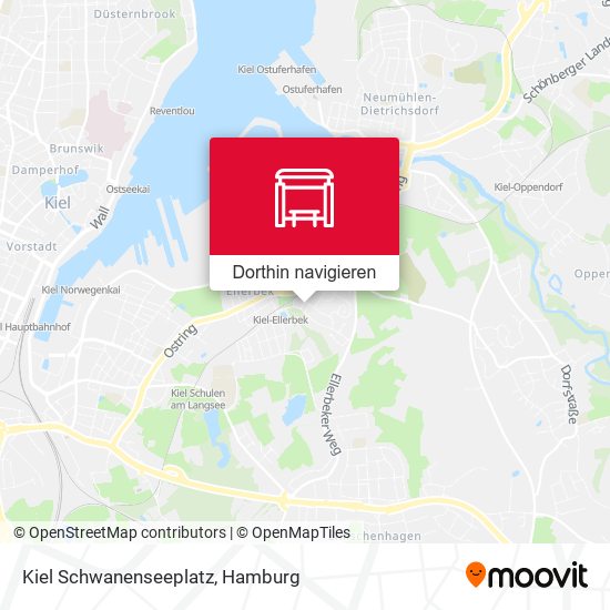 Kiel Schwanenseeplatz Karte